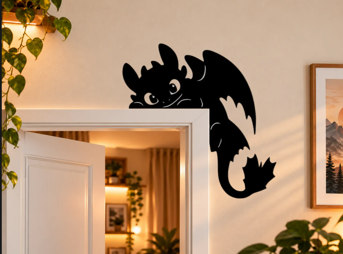 Toothless Wall Art - 3D printed